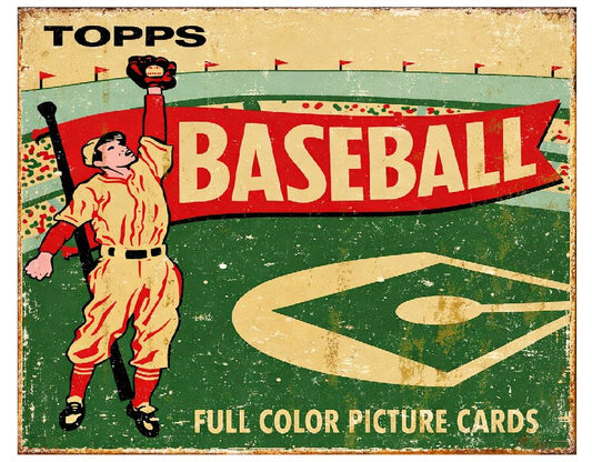 MS34 Baseball Vintage Sign Retro Metal Wall Decor