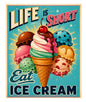 MS441 Vintage Style Metal Sign Ice Cream