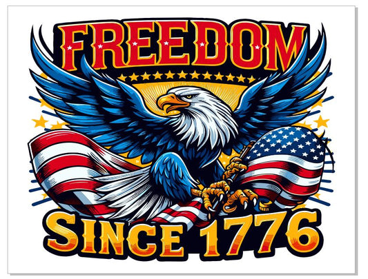 MS74 Freedom Vintage Look Sign Retro Metal Wall Decor
