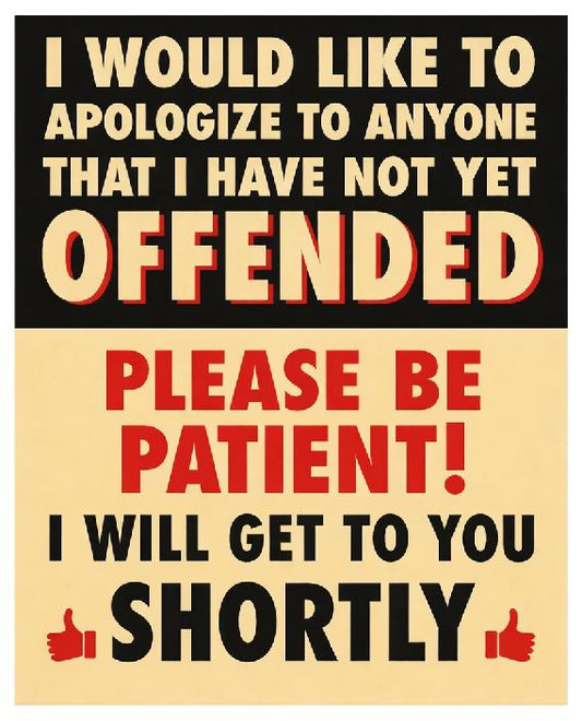 MS79 Funny Be Patient Vintage Look Sign Retro Metal Wall Decor