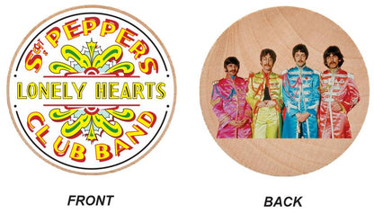 Beatles Sgt. Pepper Wooden Nickel Black 1.5" Collectible WN05