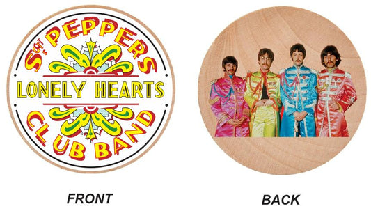Beatles Sgt. Pepper Wooden Nickel Black 1.5" Collectible WN05
