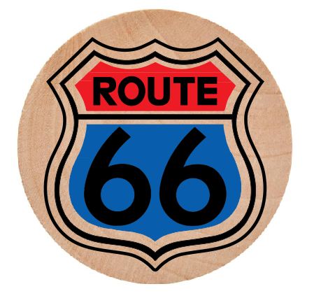 Route 66 Wooden Nickel 1.5" Collectible WN10