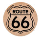 Route 66 Wooden Nickel Black 1.5" Collectible WN12