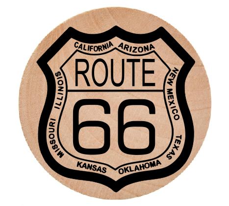 Route 66 Wooden Nickel 1.5" Collectible WN14