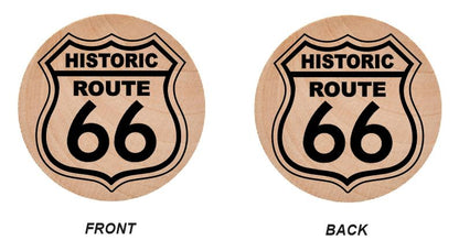 Historic Route 66 Wooden Nickel 1.5" Collectible WN15