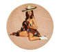 Pinup Girl Wooden Nickel 1.5" Collectible WN16