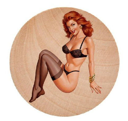 Pinup Girl Wooden Nickel 1.5" Collectible WN17