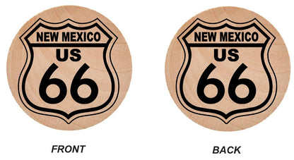 WN30 Route 66 Wooden Nickel 1.5" Collectible New Mexico