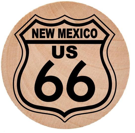 WN30 Route 66 Wooden Nickel 1.5" Collectible New Mexico