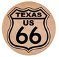 WN31 Route 66 Wooden Nickel 1.5" Collectible Texas