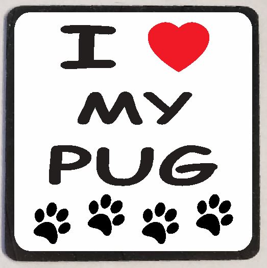 M118 I Love My Pug - Iris Fashion Jewelry