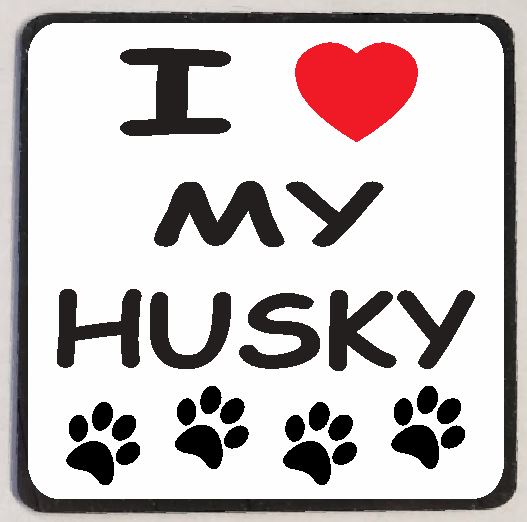 M121 I Love My Husky - Iris Fashion Jewelry