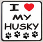 M121 I Love My Husky - Iris Fashion Jewelry