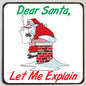 M167 Dear Santa Pooping Funny Magnet - Iris Fashion Jewelry