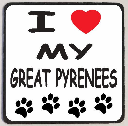M150 I Love My Great Pyrenees - Iris Fashion Jewelry