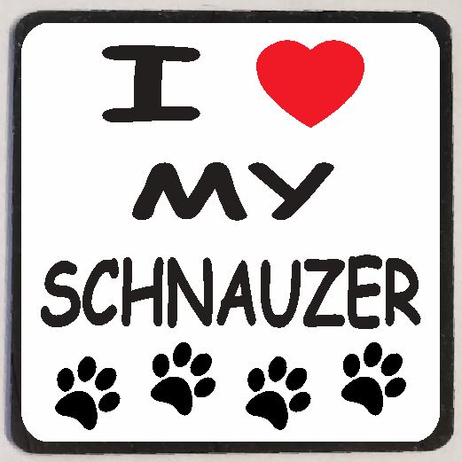 M127 I Love My Schnauzer - Iris Fashion Jewelry