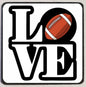 M100 Love Football - Iris Fashion Jewelry