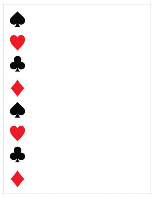NP15 Card Suits Note Pad