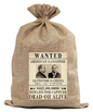 BUR23 Wanted Poster Burlap Bag Al Capone