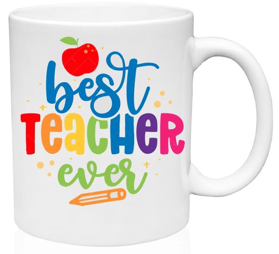 MG32 Best Teacher Ever Mug - Iris Fashion Jewelry