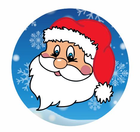 CT07 Santa Face Coaster