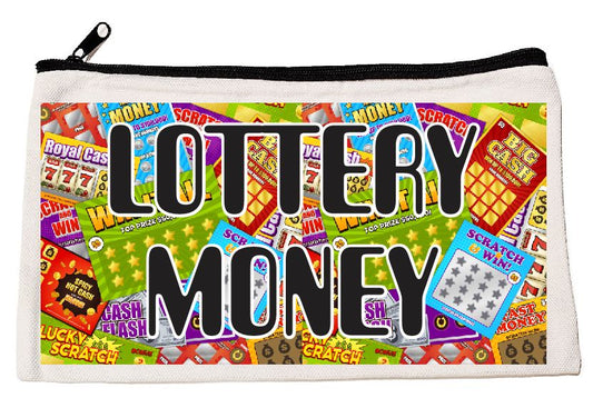 ZB08 Lottery Money Canvas Zipper Bag