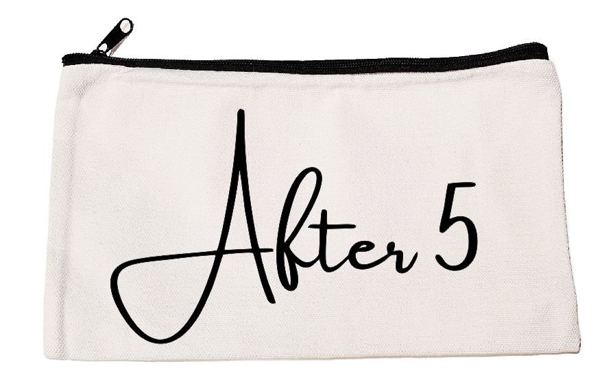 Canvas Zipper Bag After 5 #1