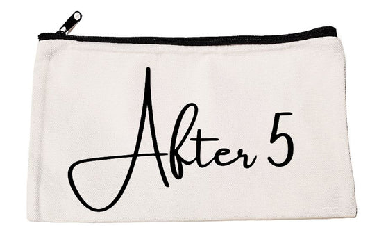 Canvas Zipper Bag After 5 #1